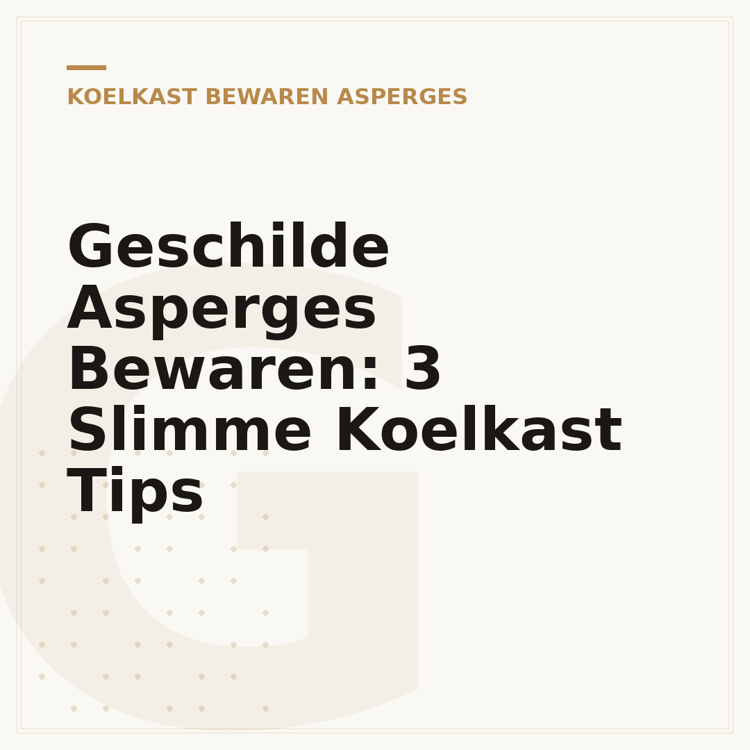 Geschilde Asperges Bewaren: 3 Slimme Koelkast Tips