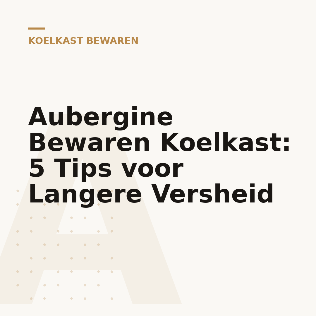 Aubergine Bewaren Koelkast: 5 Tips voor Langere Versheid