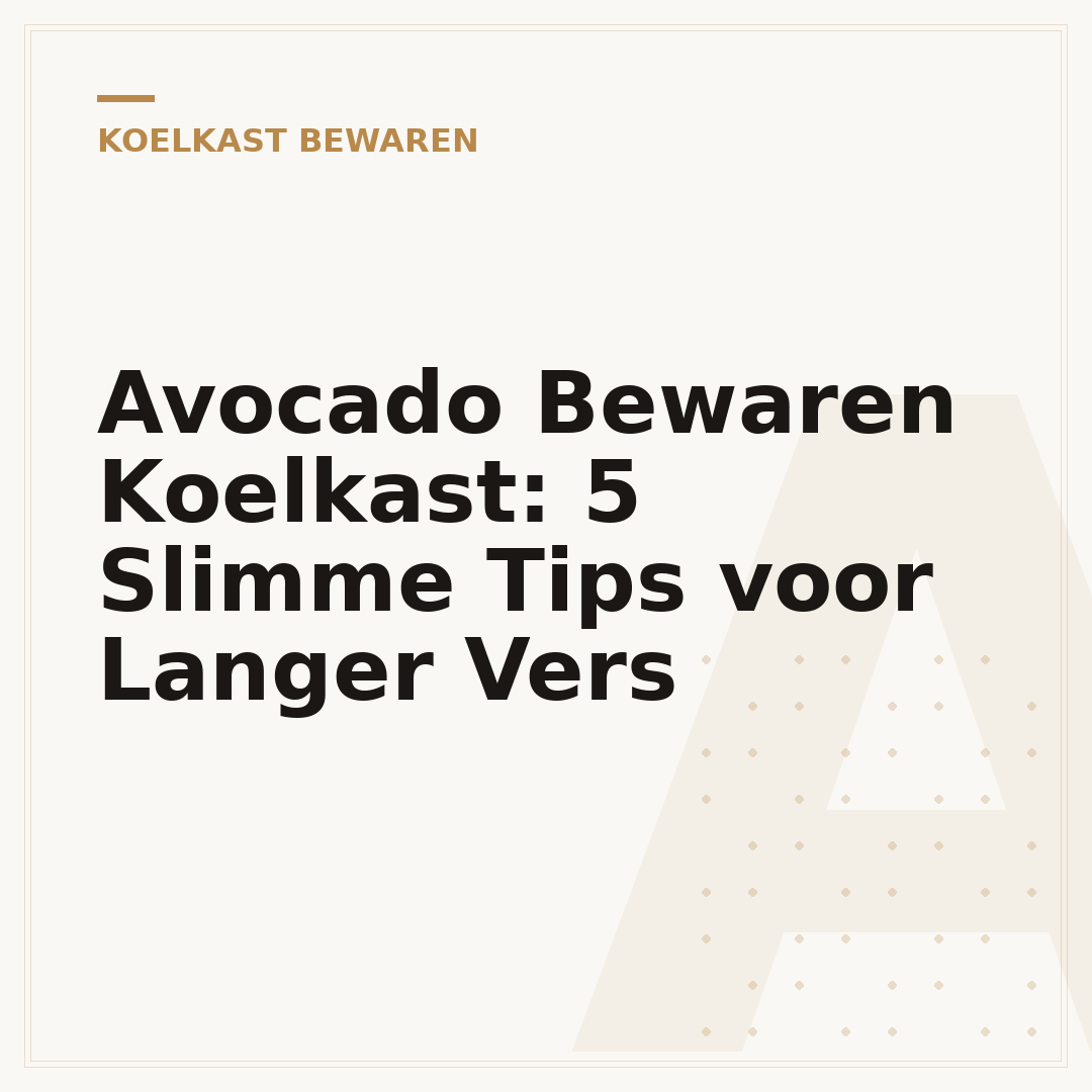 Avocado Bewaren Koelkast: 5 Slimme Tips voor Langer Vers