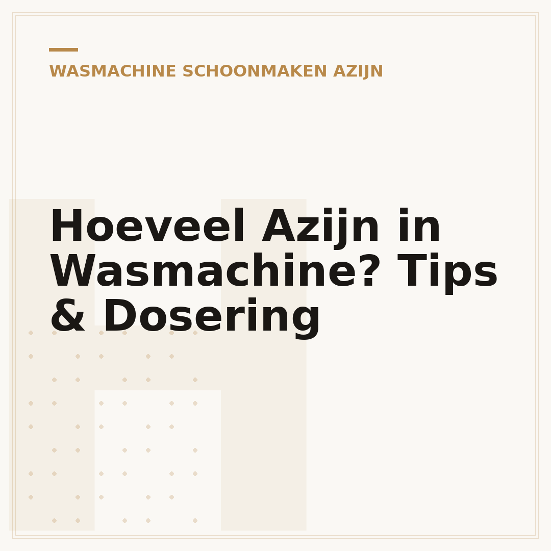Hoeveel Azijn in Wasmachine? Tips & Dosering