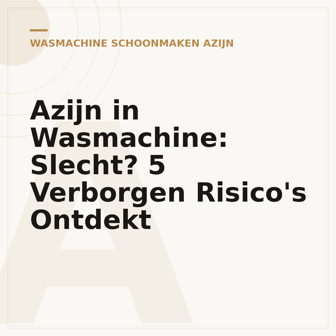 Azijn in Wasmachine: Slecht? 5 Verborgen Risico's Ontdekt