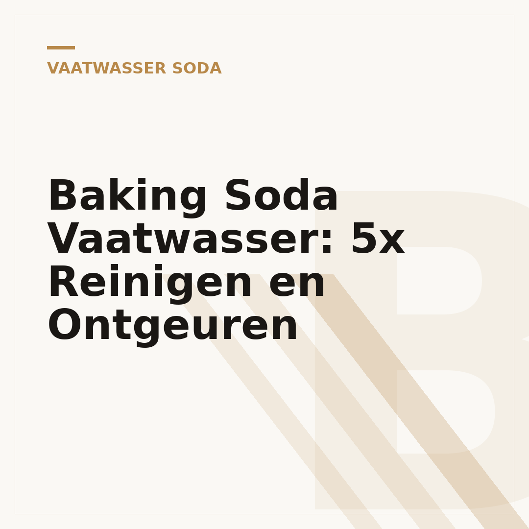 Baking Soda Vaatwasser: 5x Reinigen en Ontgeuren