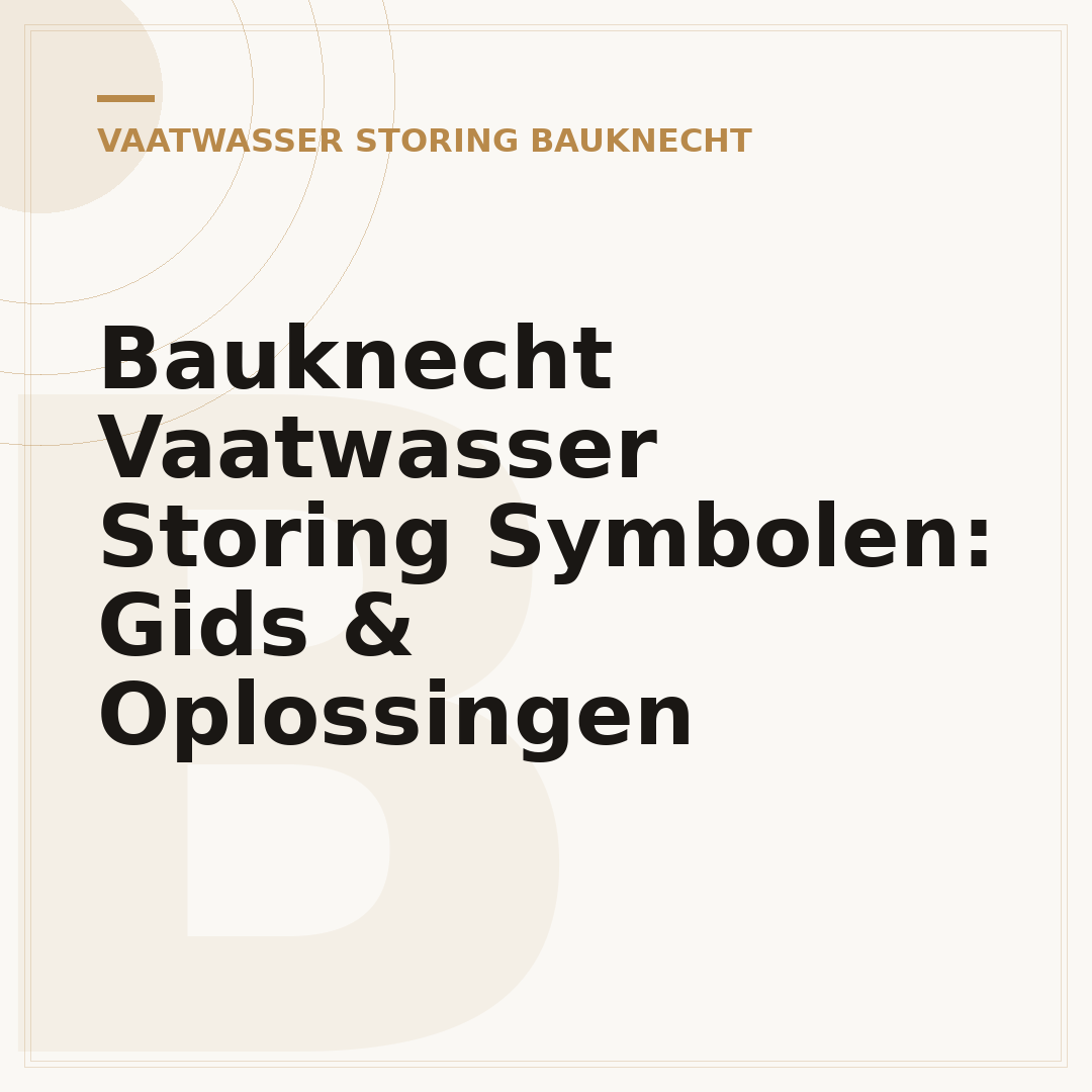 Bauknecht Vaatwasser Storing Symbolen: Gids & Oplossingen