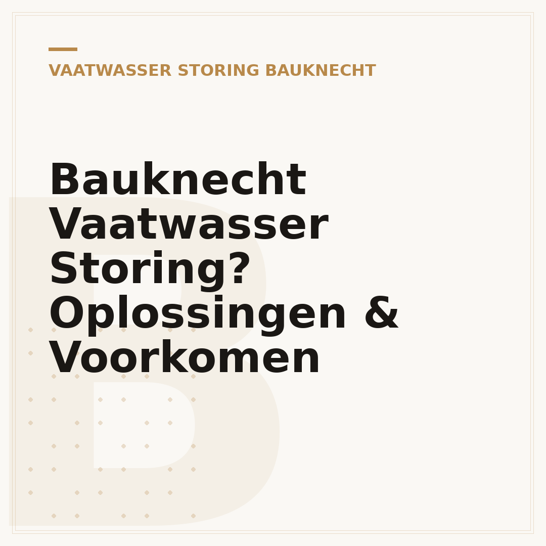 Bauknecht Vaatwasser Storing? Oplossingen & Voorkomen