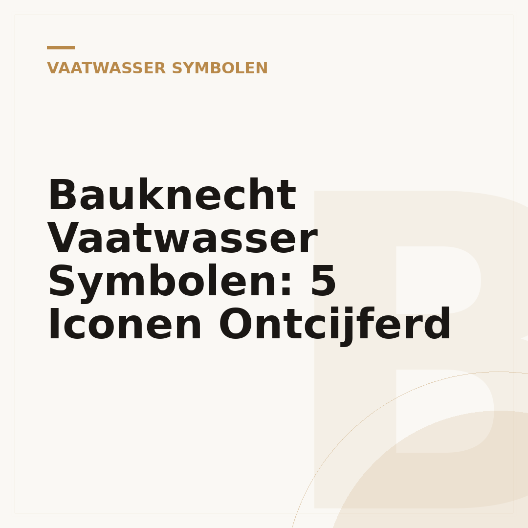 Bauknecht Vaatwasser Symbolen: 5 Iconen Ontcijferd