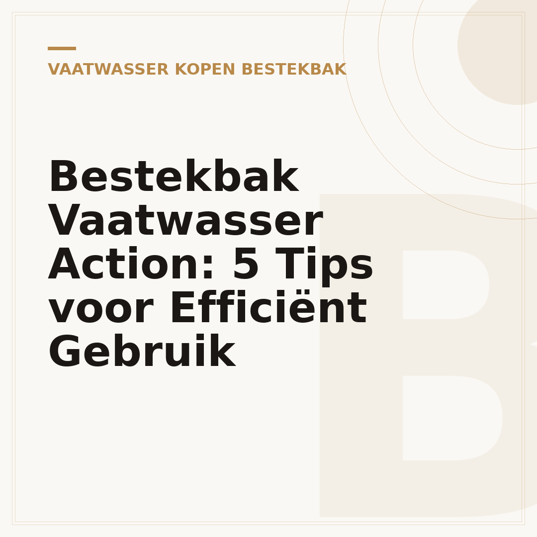 Bestekbak Vaatwasser Action: 5 Tips voor Efficiënt Gebruik