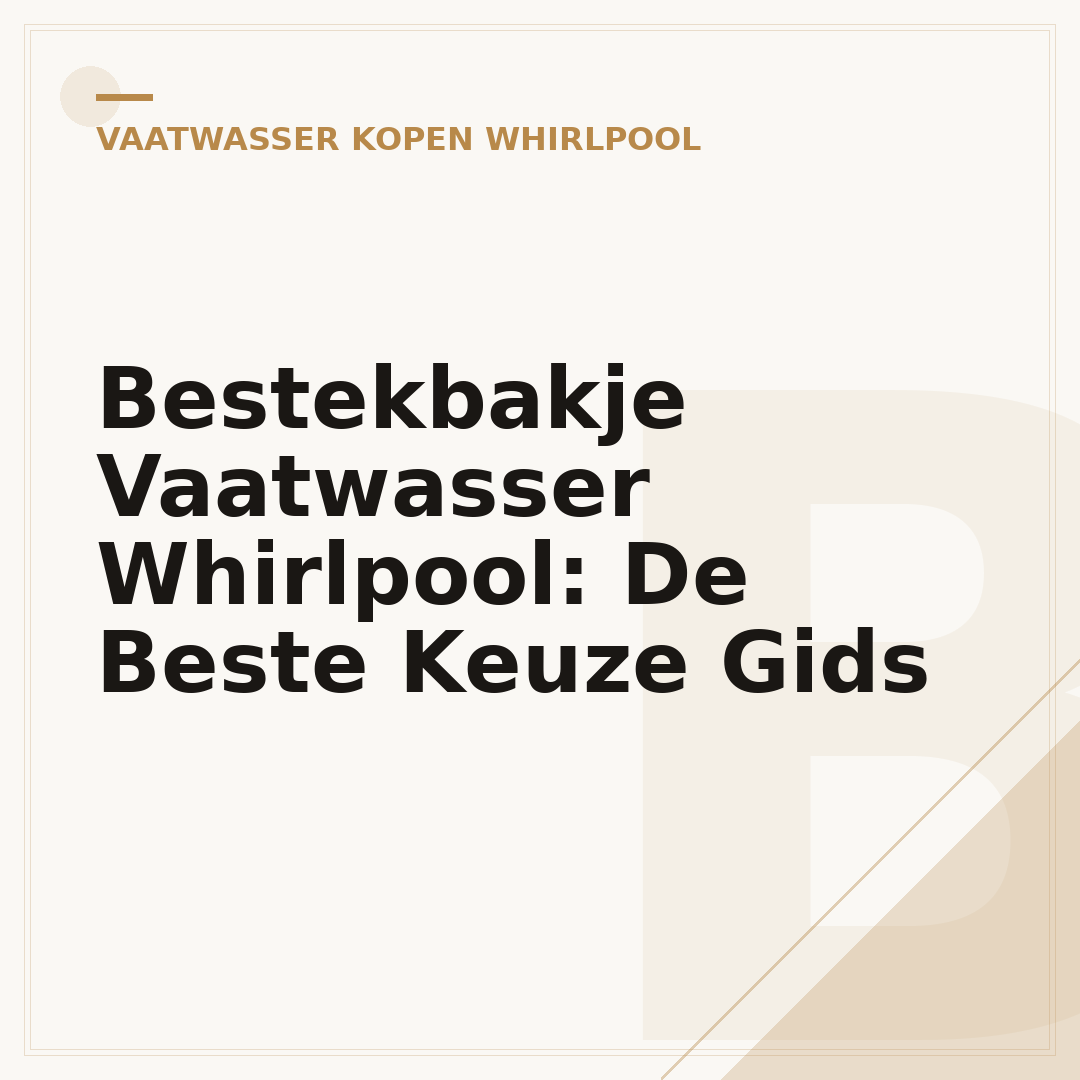 Bestekbakje Vaatwasser Whirlpool: De Beste Keuze Gids