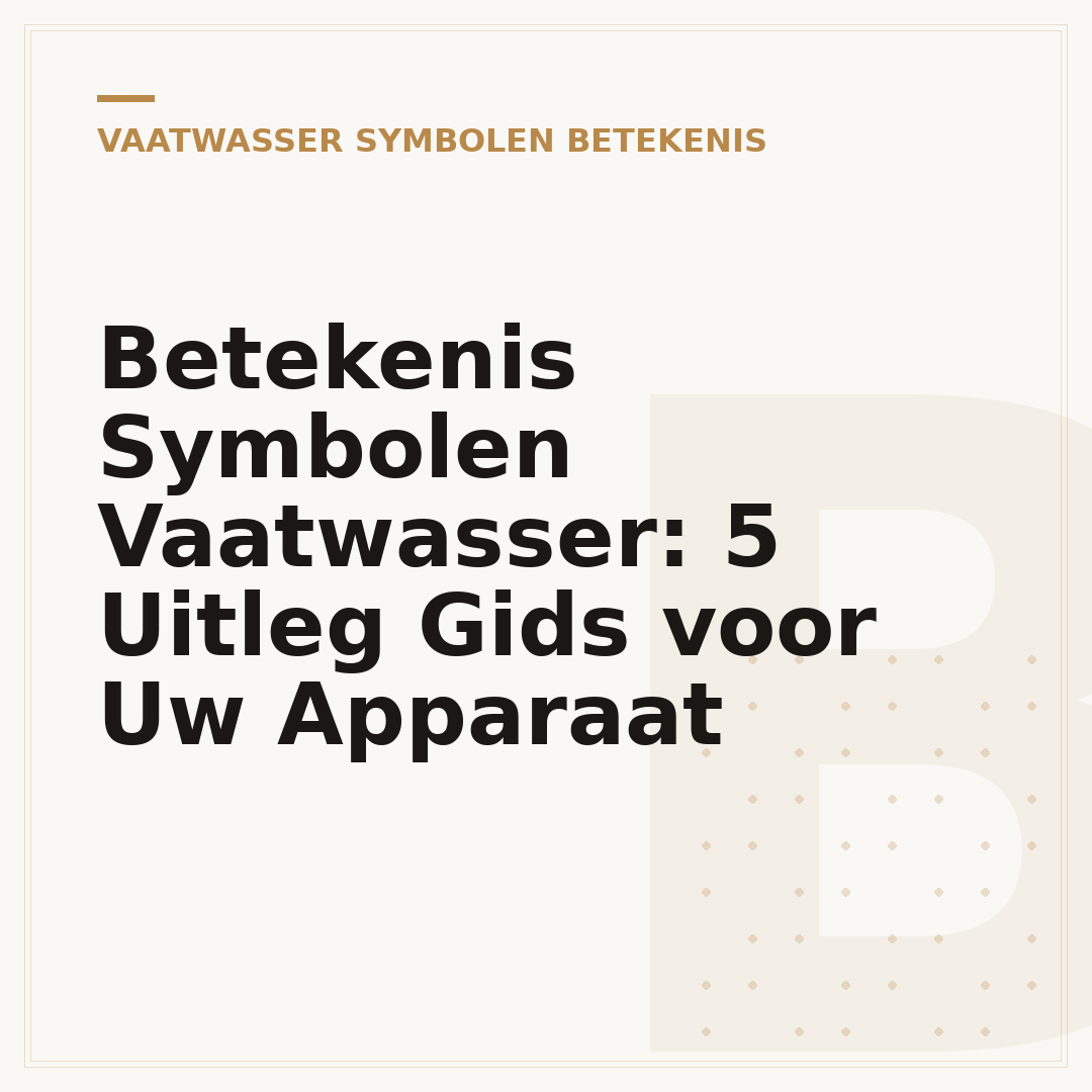 Betekenis Symbolen Vaatwasser: 5 Uitleg Gids voor Uw Apparaat