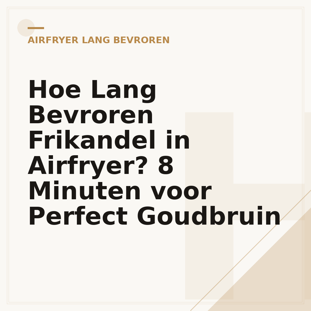 Hoe Lang Bevroren Frikandel in Airfryer? 8 Minuten voor Perfect Goudbruin