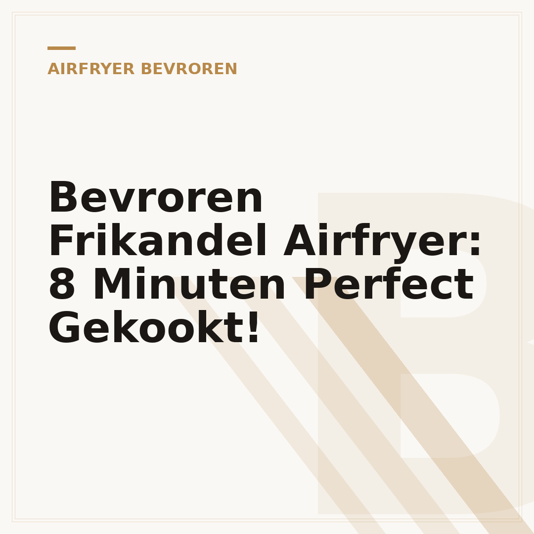 Bevroren Frikandel Airfryer: 8 Minuten Perfect Gekookt!