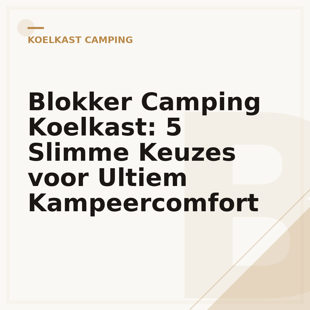 Blokker Camping Koelkast: 5 Slimme Keuzes voor Ultiem Kampeercomfort