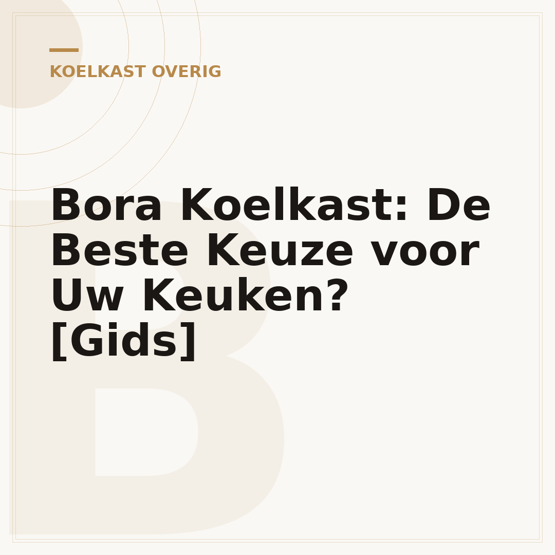 Bora Koelkast: De Beste Keuze voor Uw Keuken? [Gids]