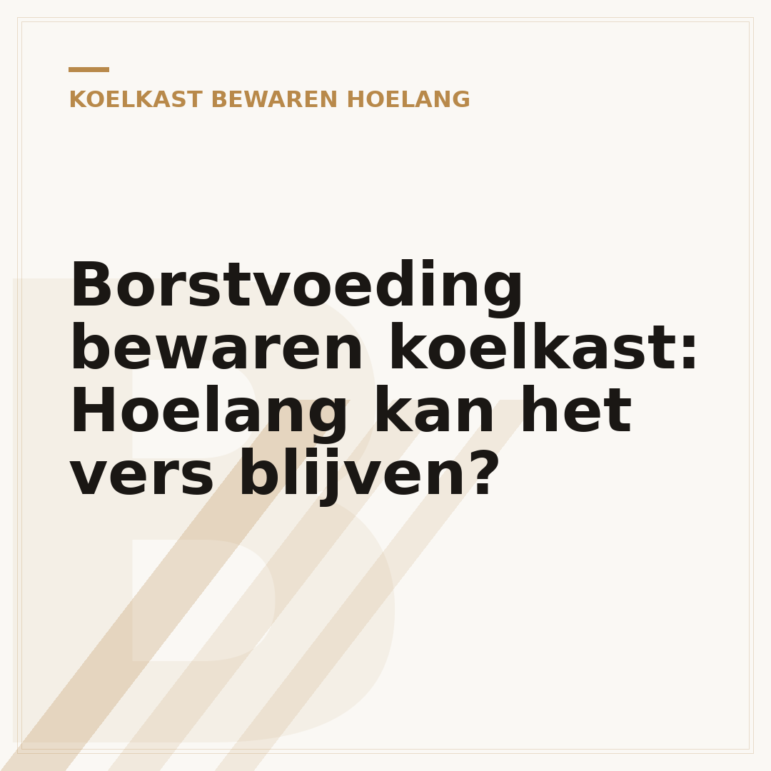 Borstvoeding bewaren koelkast: Hoelang kan het vers blijven?
