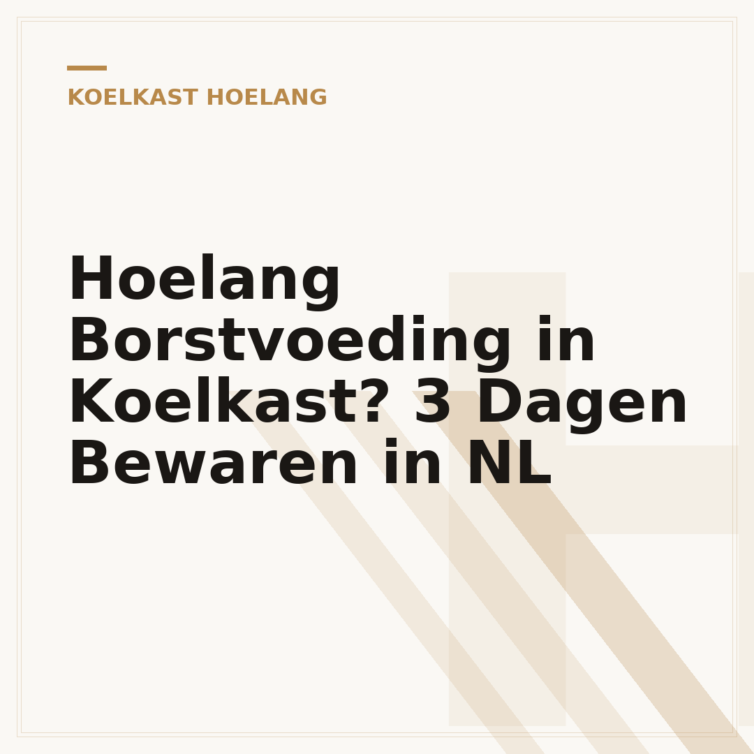Hoelang Borstvoeding in Koelkast? 3 Dagen Bewaren in NL