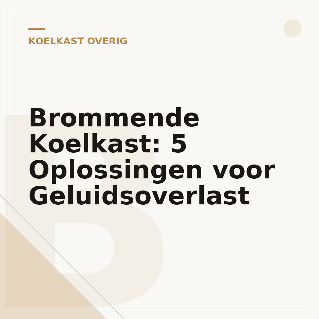 Brommende Koelkast: 5 Oplossingen voor Geluidsoverlast
