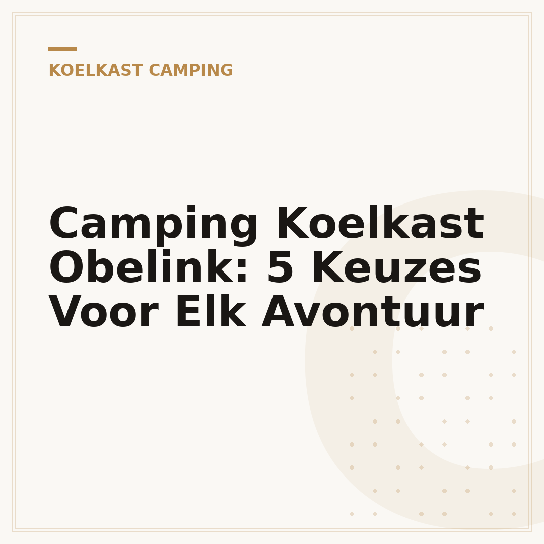 Camping Koelkast Obelink: 5 Keuzes Voor Elk Avontuur