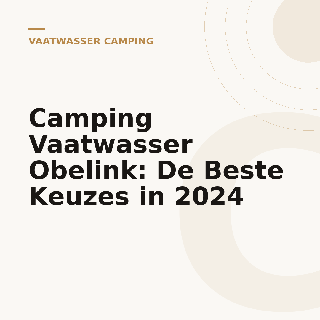 Camping Vaatwasser Obelink: De Beste Keuzes in 2024
