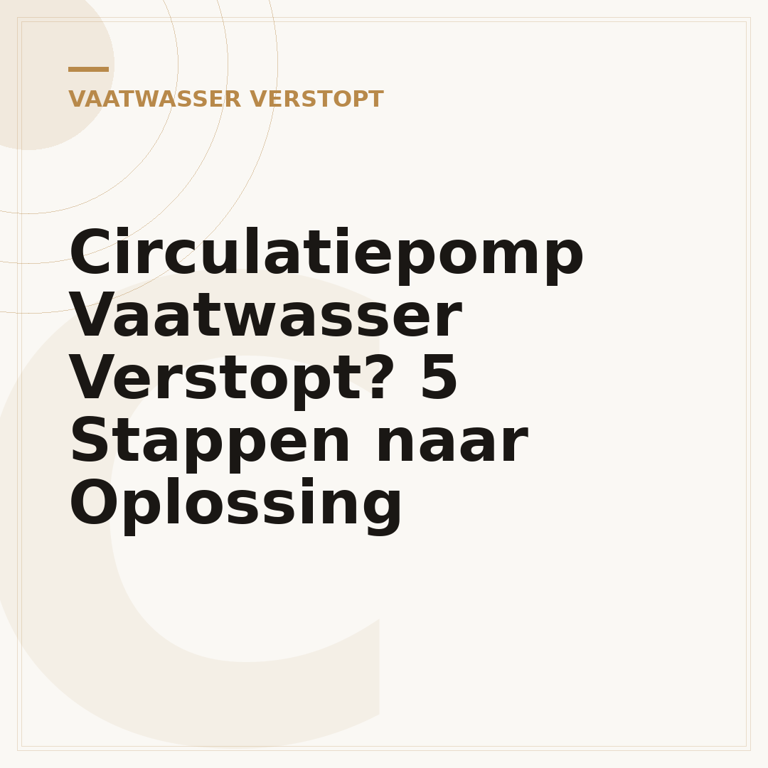 Circulatiepomp Vaatwasser Verstopt? 5 Stappen naar Oplossing