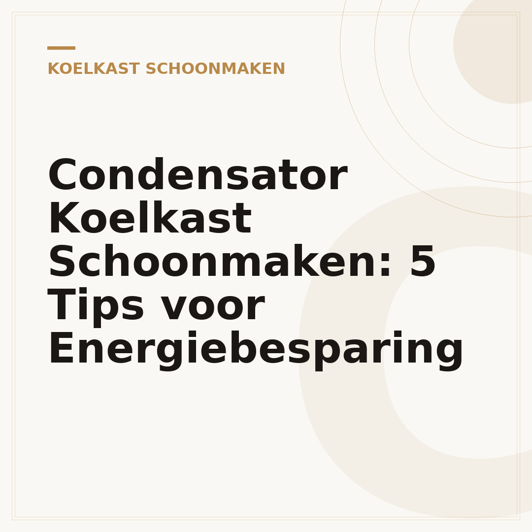 Condensator Koelkast Schoonmaken: 5 Tips voor Energiebesparing