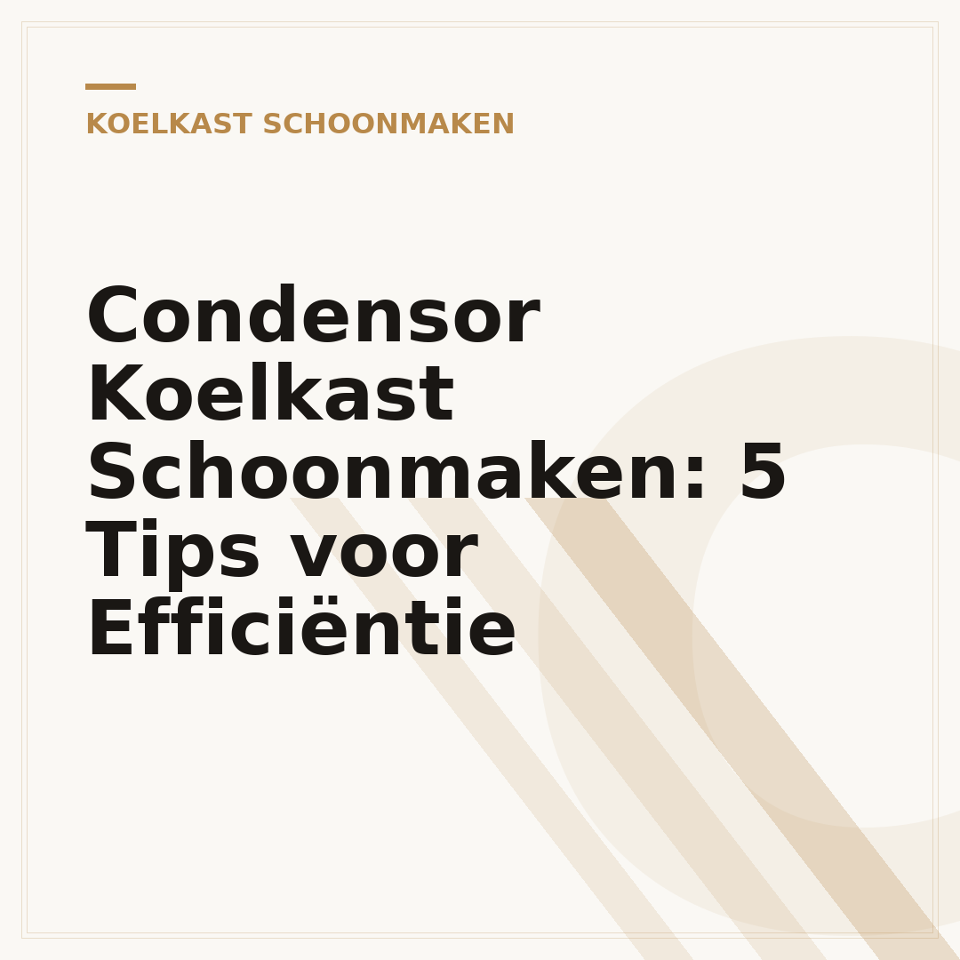 Condensor Koelkast Schoonmaken: 5 Tips voor Efficiëntie