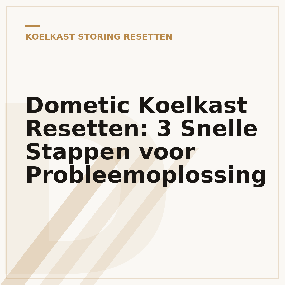 Dometic Koelkast Resetten: 3 Snelle Stappen voor Probleemoplossing