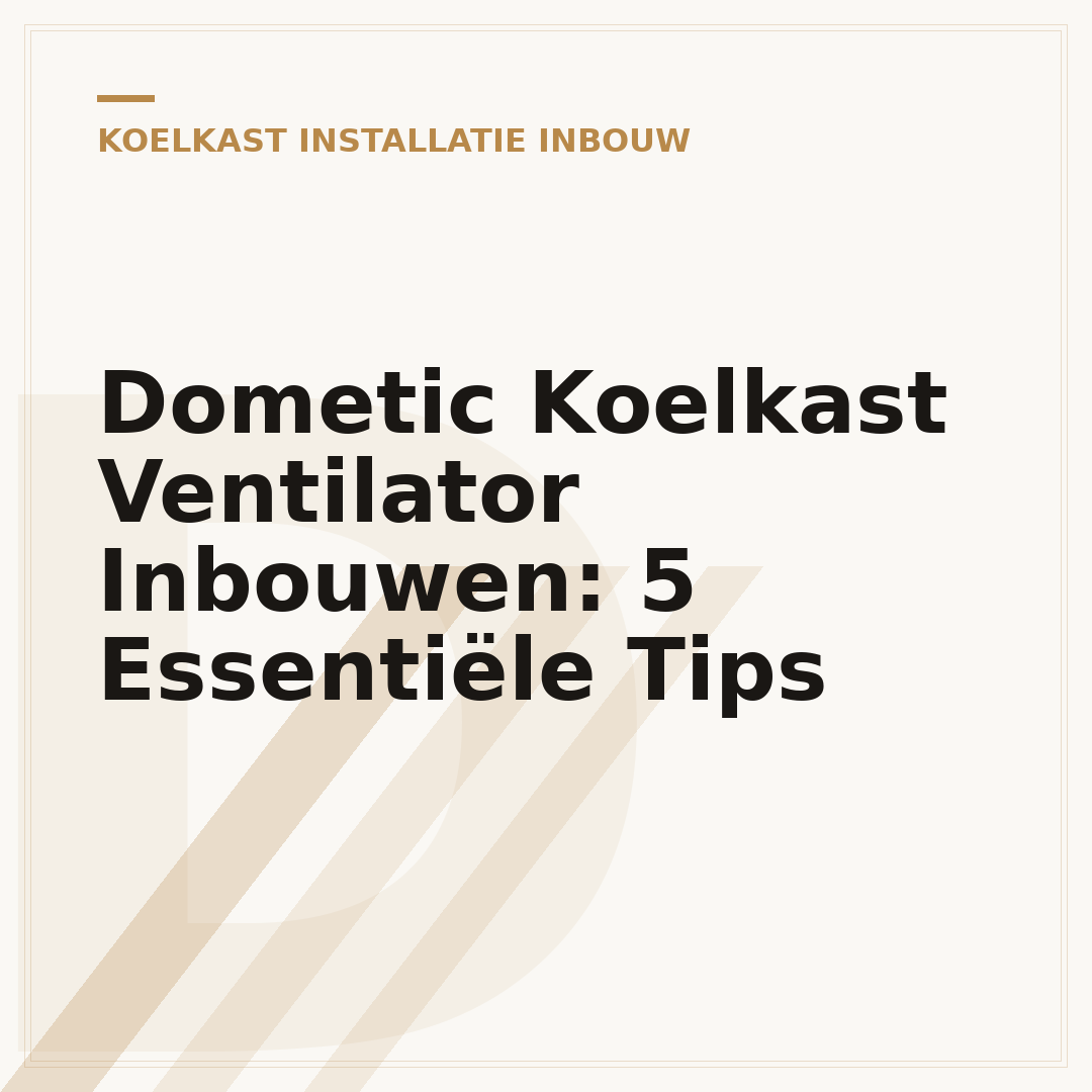Dometic Koelkast Ventilator Inbouwen: 5 Essentiële Tips
