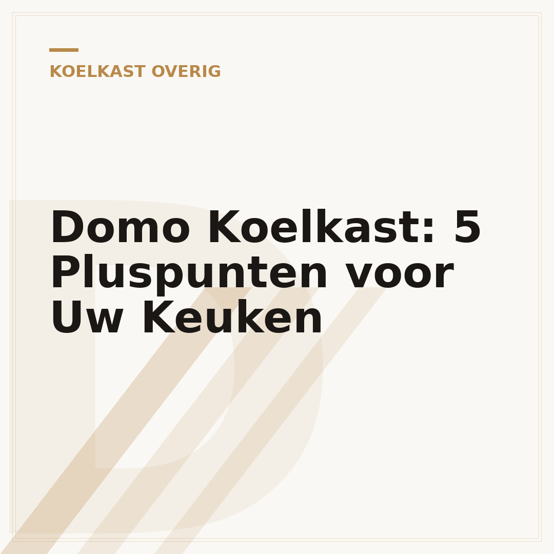 Domo Koelkast: 5 Pluspunten voor Uw Keuken