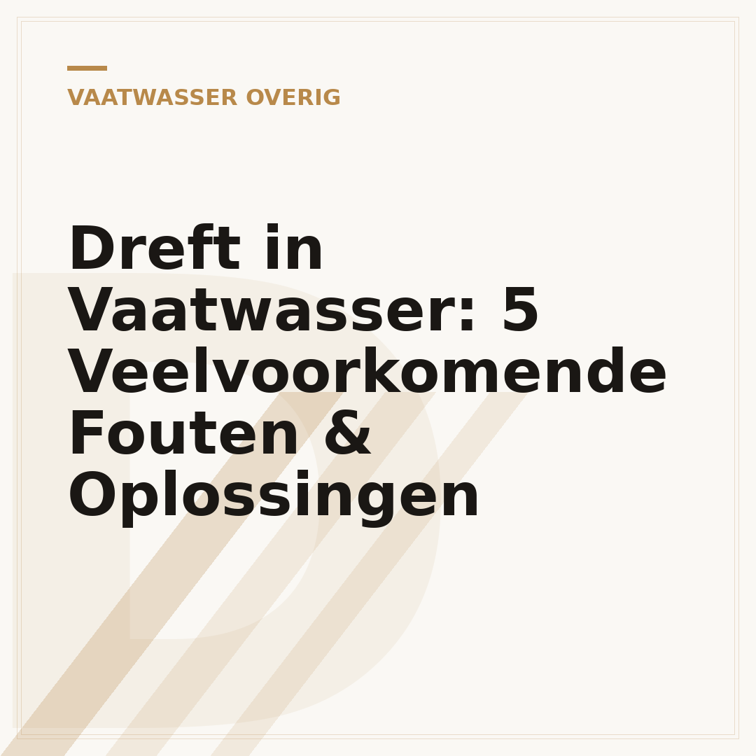 Dreft in Vaatwasser: 5 Veelvoorkomende Fouten & Oplossingen