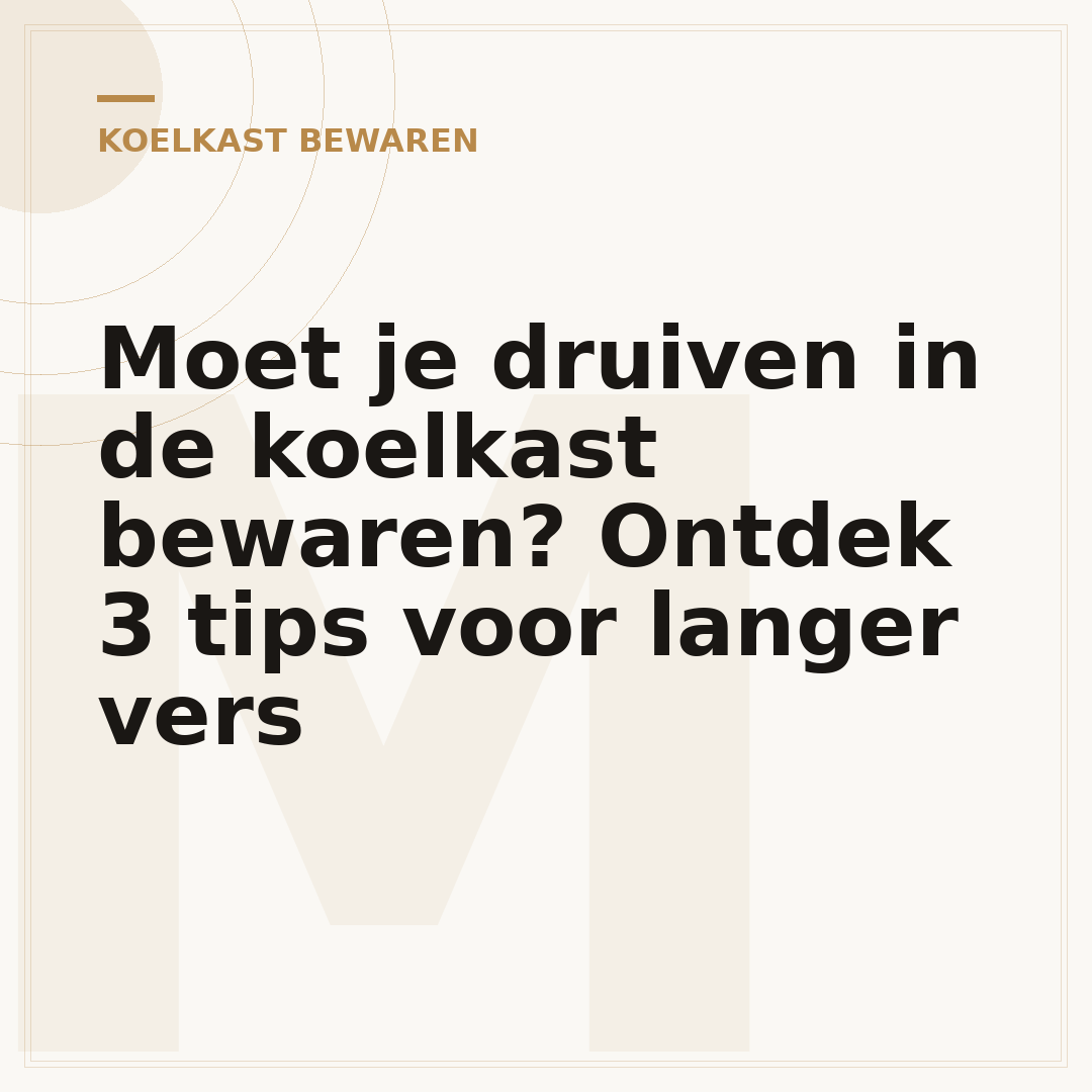 Moet je druiven in de koelkast bewaren? Ontdek 3 tips voor langer vers