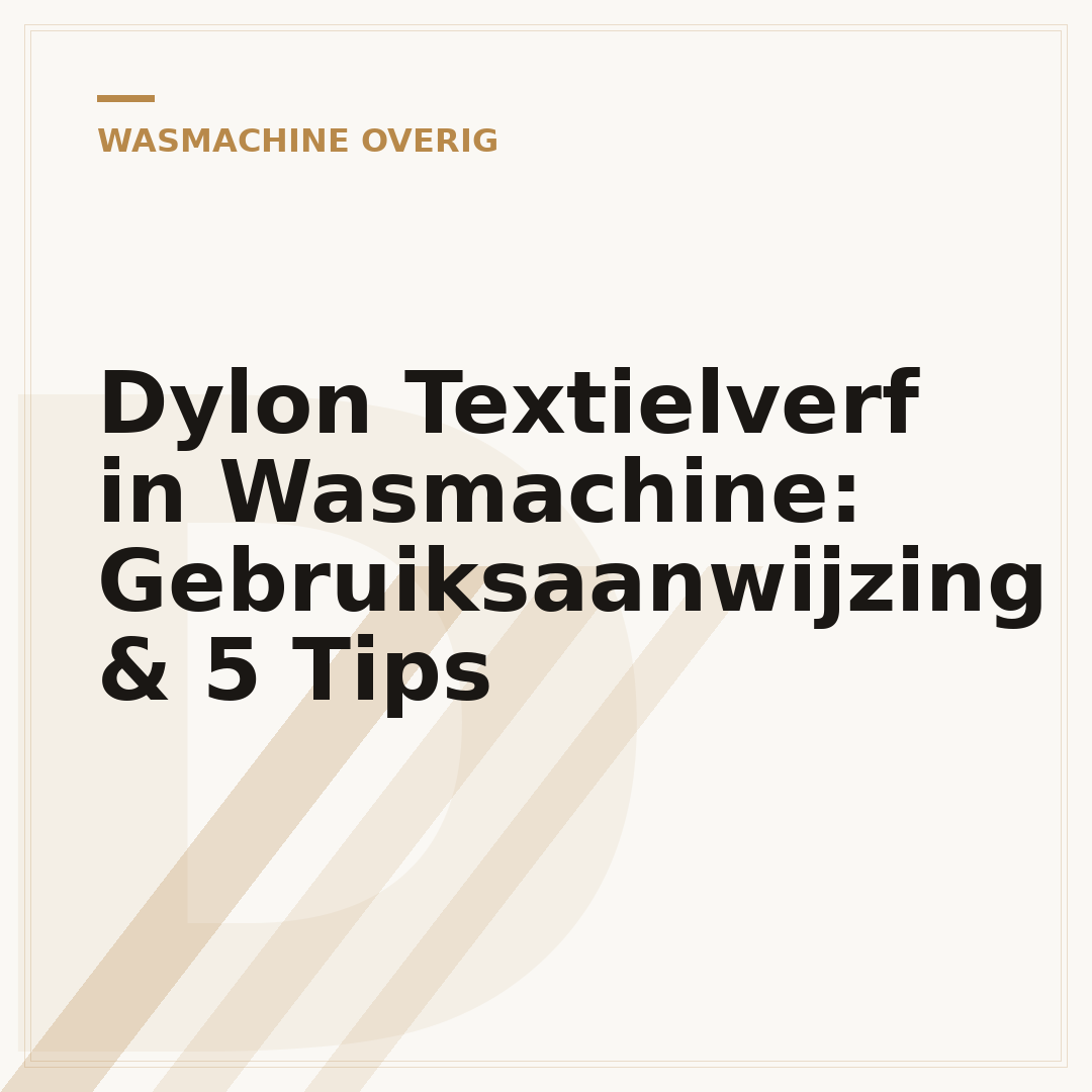 Dylon Textielverf in Wasmachine: Gebruiksaanwijzing & 5 Tips