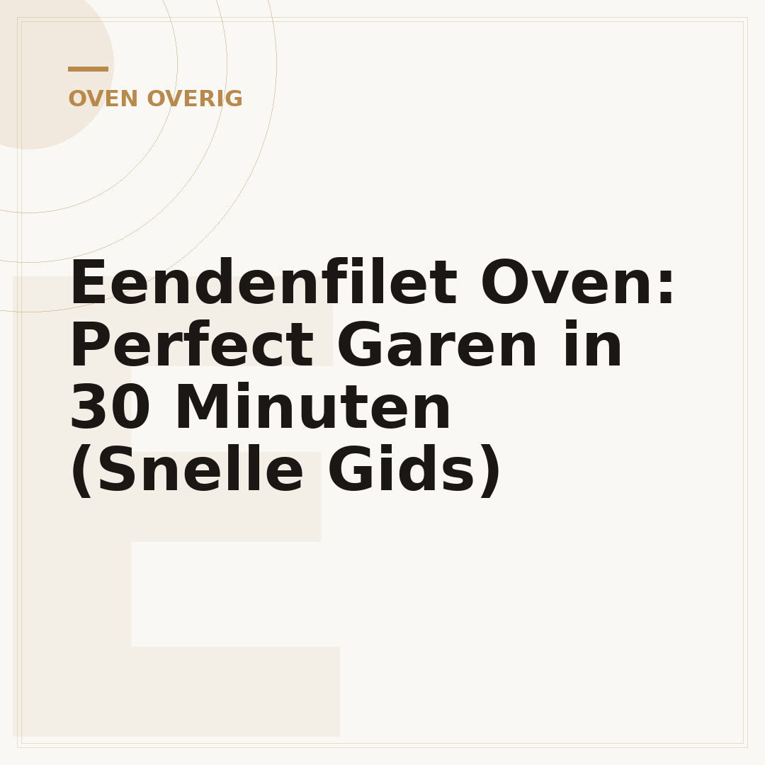 Eendenfilet Oven: Perfect Garen in 30 Minuten (Snelle Gids)