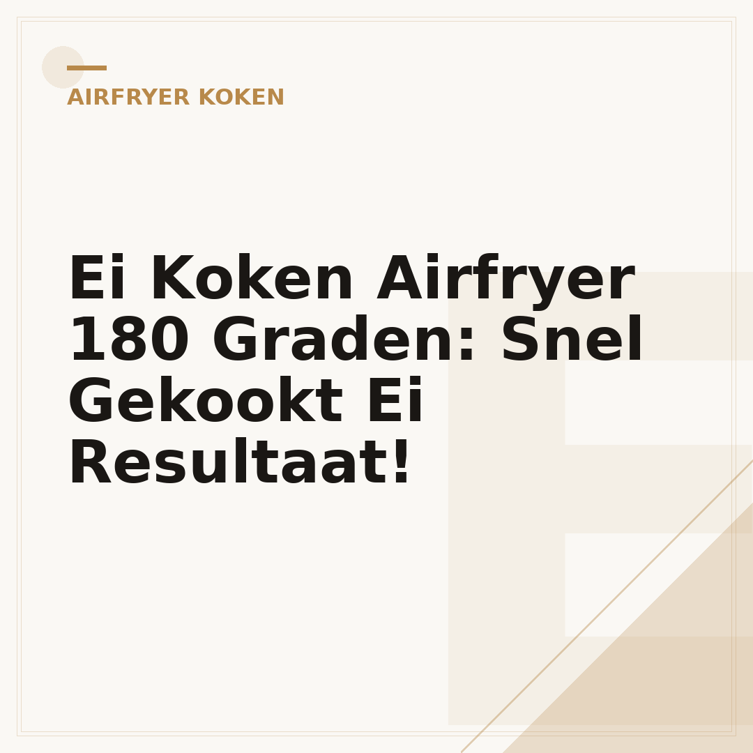 Ei Koken Airfryer 180 Graden: Snel Gekookt Ei Resultaat!