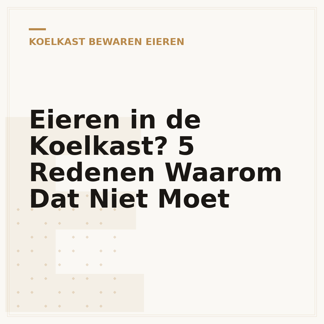 Eieren in de Koelkast? 5 Redenen Waarom Dat Niet Moet
