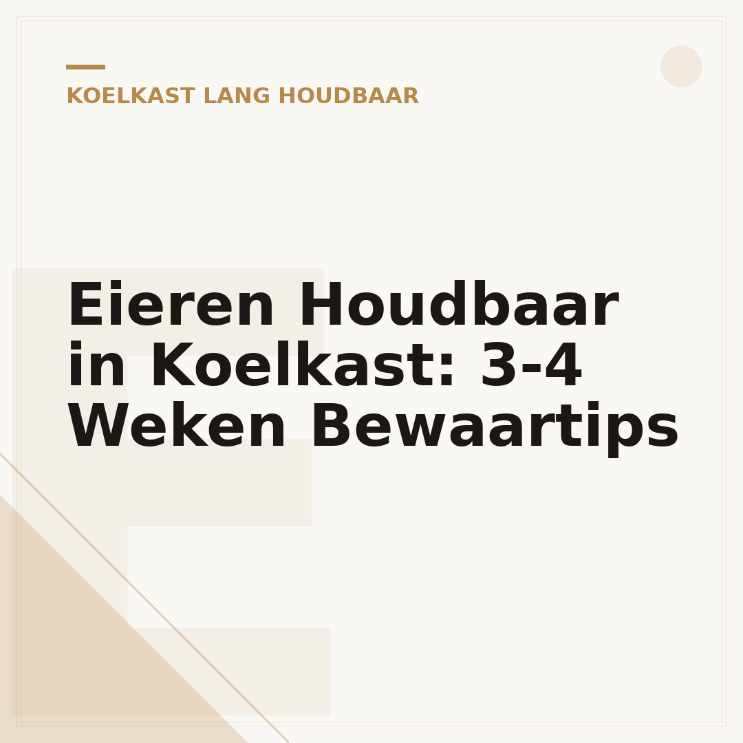 Eieren Houdbaar in Koelkast: 3-4 Weken Bewaartips