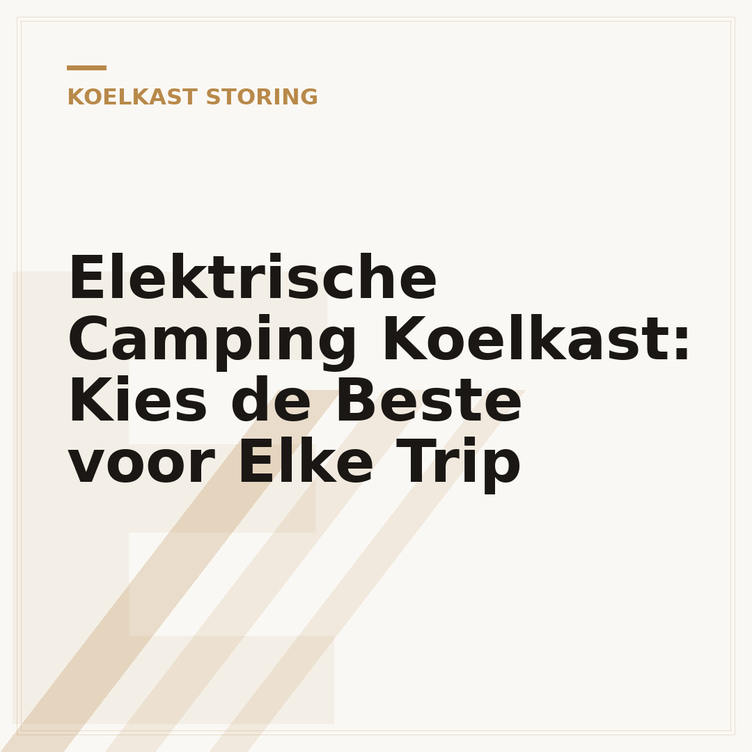 Elektrische Camping Koelkast: Kies de Beste voor Elke Trip