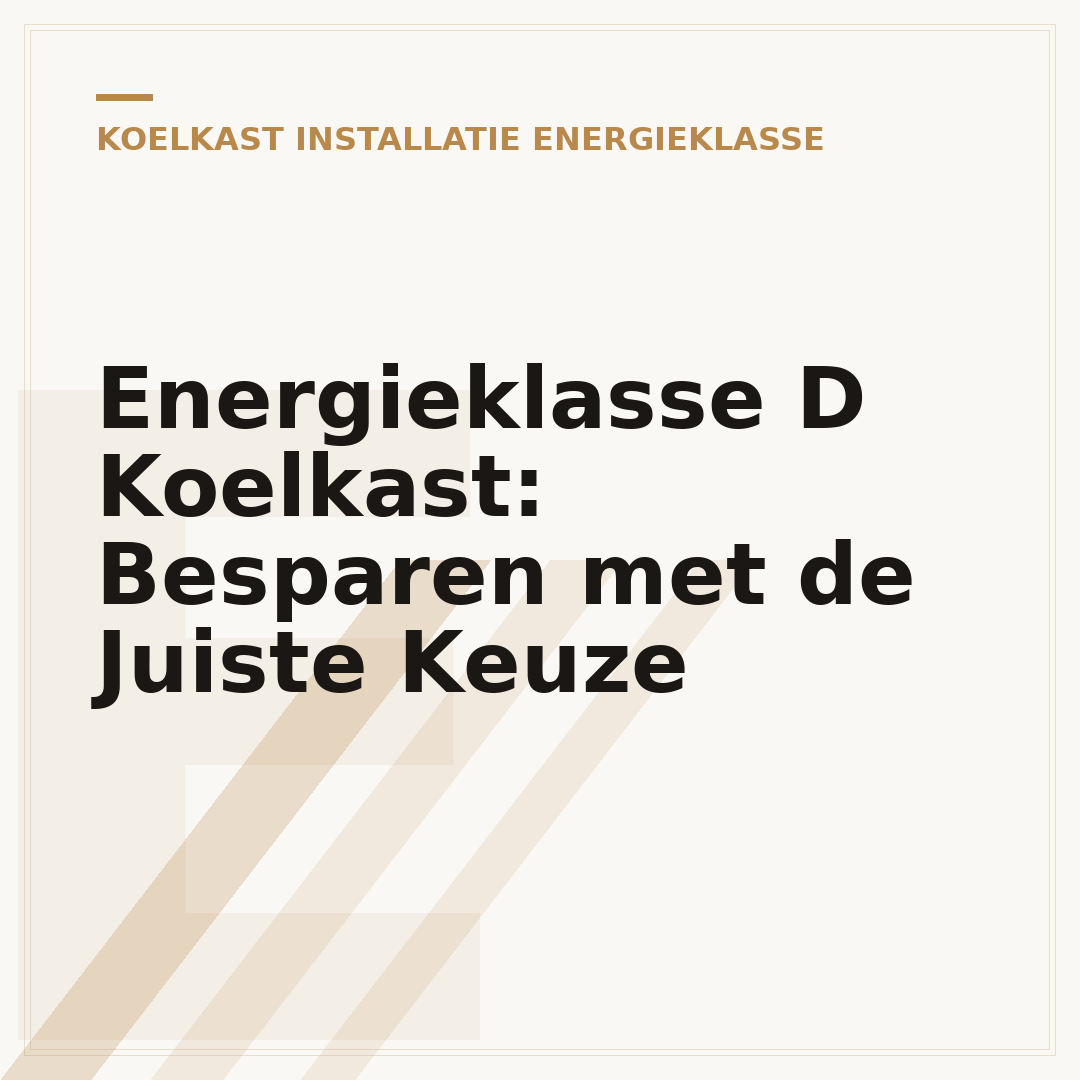 Energieklasse D Koelkast: Besparen met de Juiste Keuze