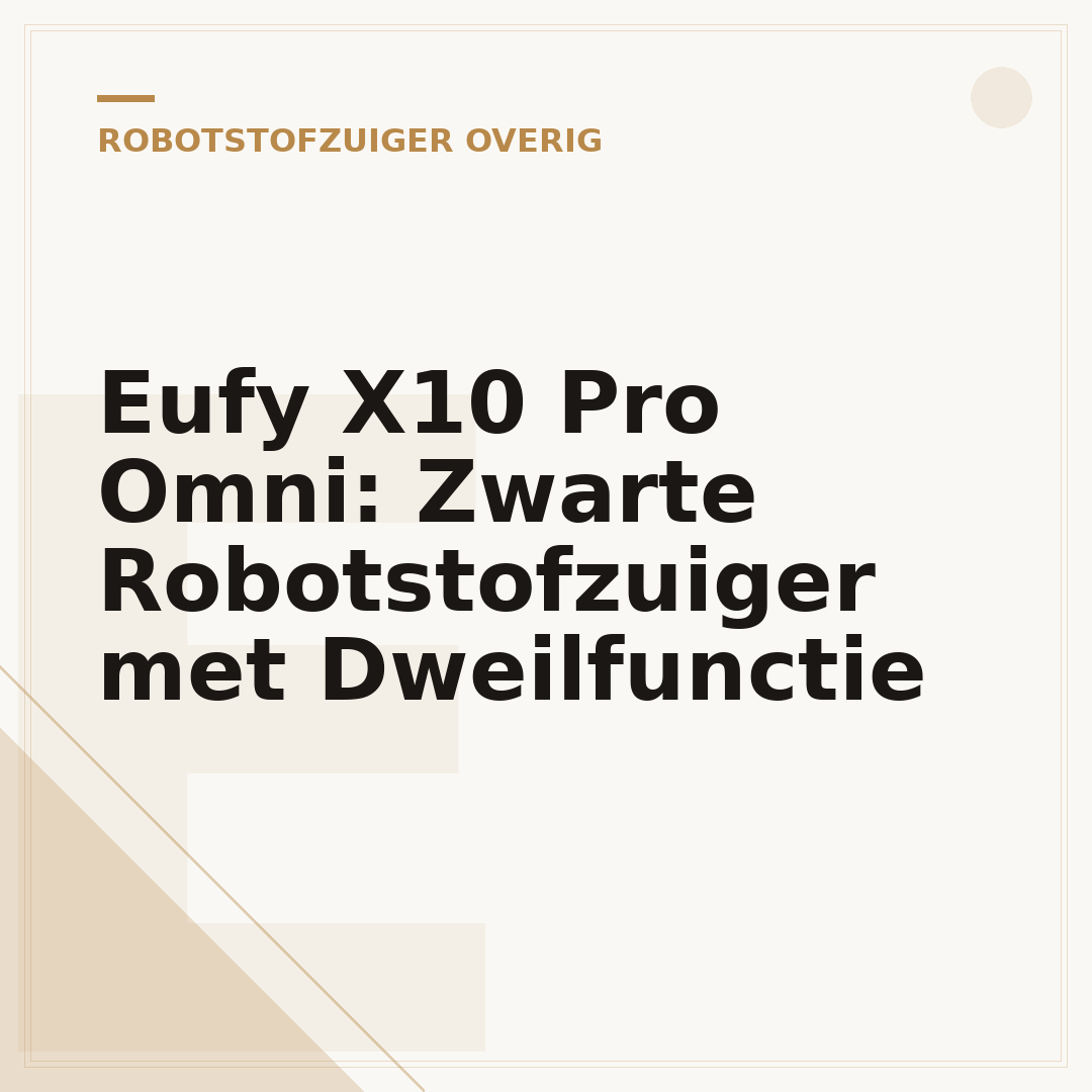 Eufy X10 Pro Omni: Zwarte Robotstofzuiger met Dweilfunctie