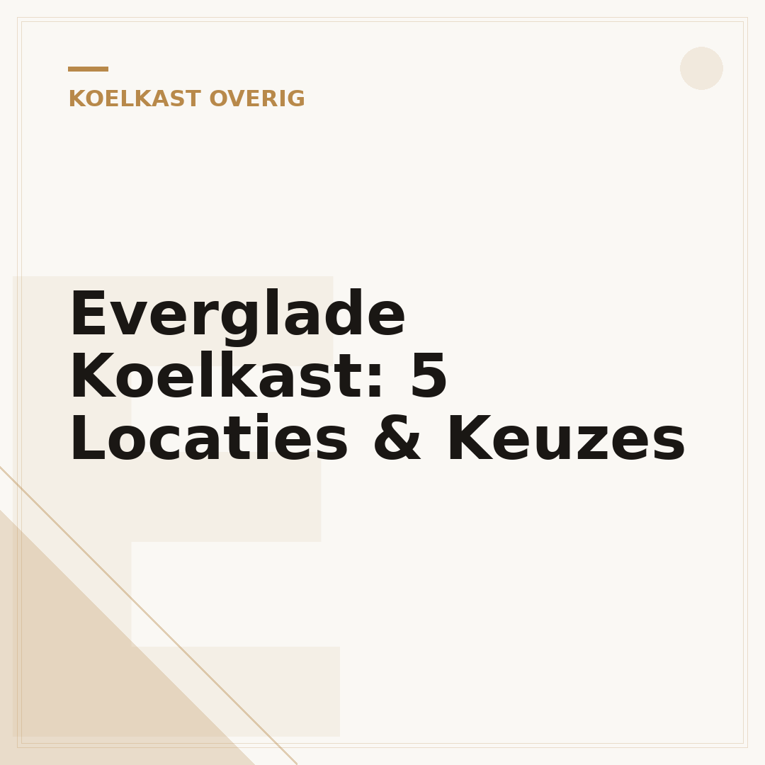 Everglade Koelkast: 5 Locaties & Keuzes