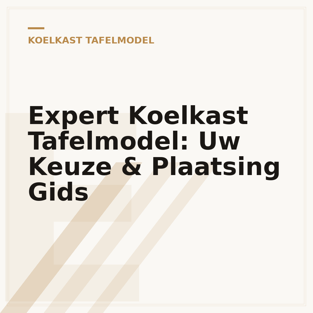 Expert Koelkast Tafelmodel: Uw Keuze & Plaatsing Gids