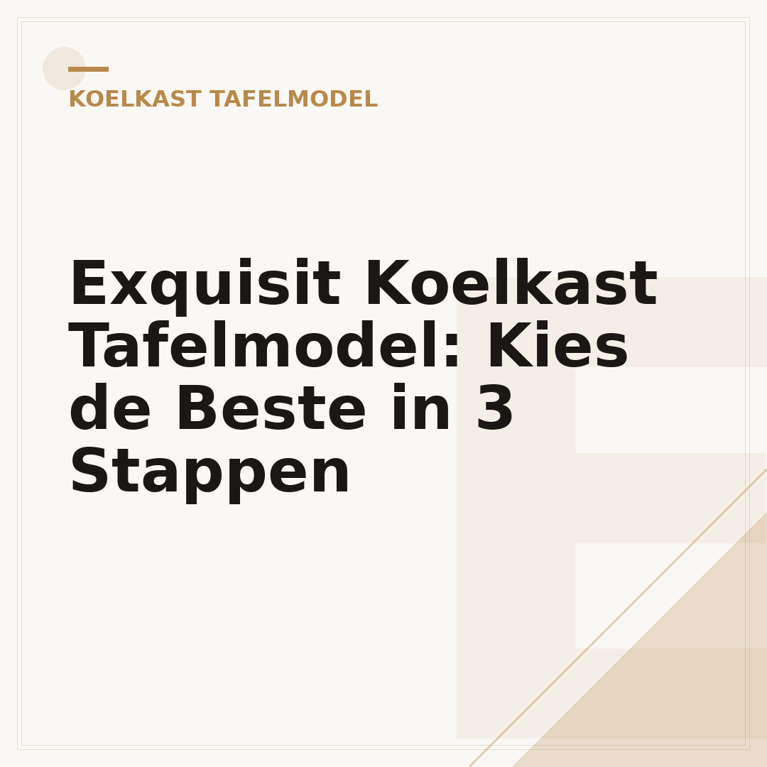 Exquisit Koelkast Tafelmodel: Kies de Beste in 3 Stappen