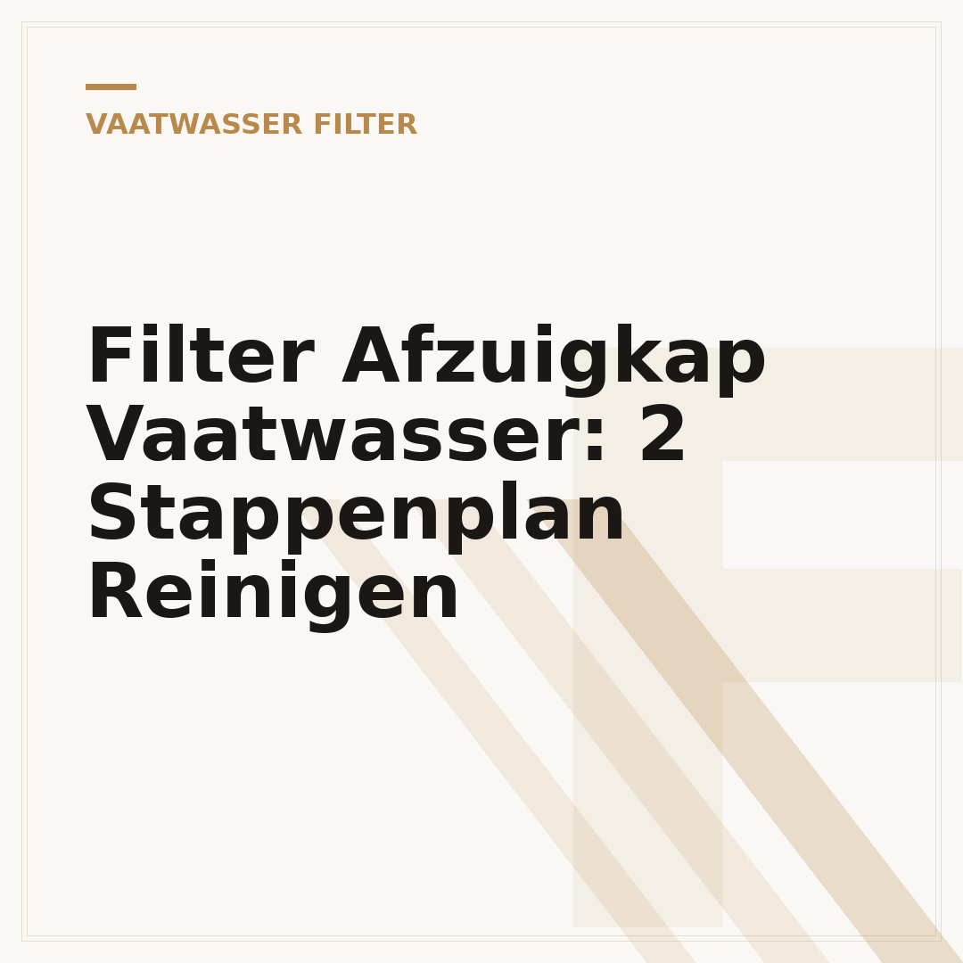 Filter Afzuigkap Vaatwasser: 2 Stappenplan Reinigen