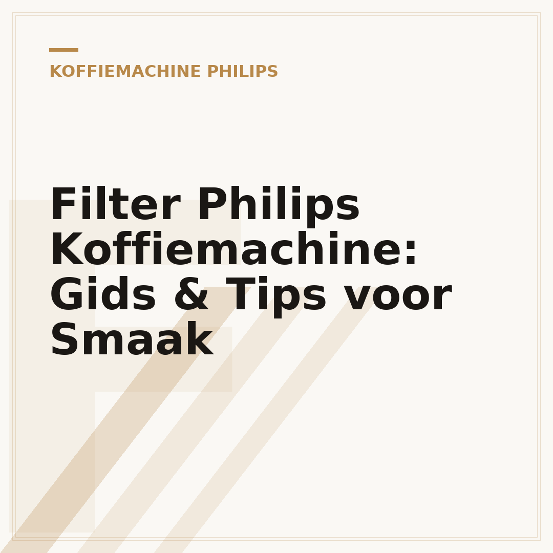 Filter Philips Koffiemachine: Gids & Tips voor Smaak