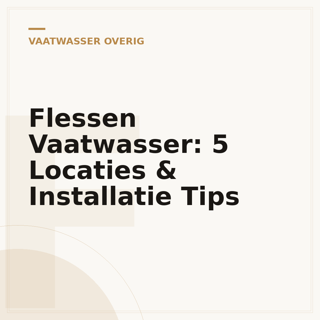 Flessen Vaatwasser: 5 Locaties & Installatie Tips