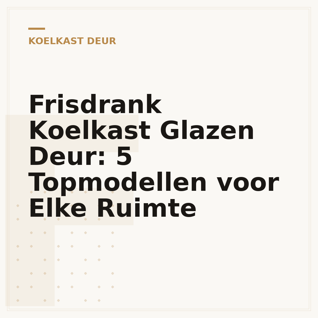 Frisdrank Koelkast Glazen Deur: 5 Topmodellen voor Elke Ruimte