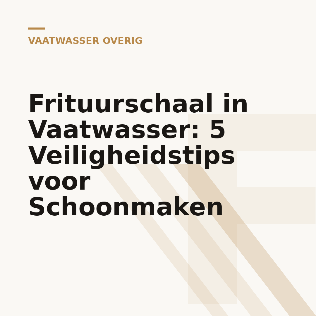 Frituurschaal in Vaatwasser: 5 Veiligheidstips voor Schoonmaken