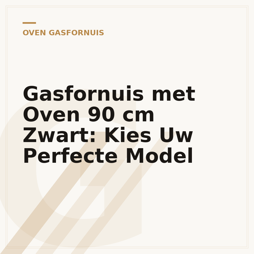 Gasfornuis met Oven 90 cm Zwart: Kies Uw Perfecte Model
