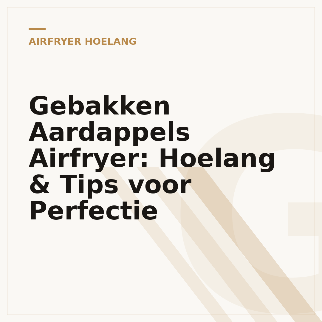 Gebakken Aardappels Airfryer: Hoelang & Tips voor Perfectie