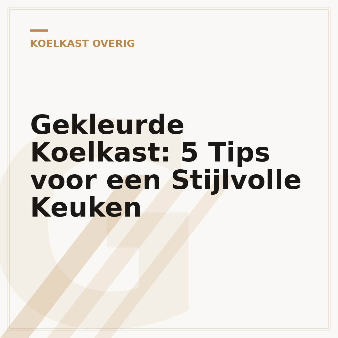 Gekleurde Koelkast: 5 Tips voor een Stijlvolle Keuken