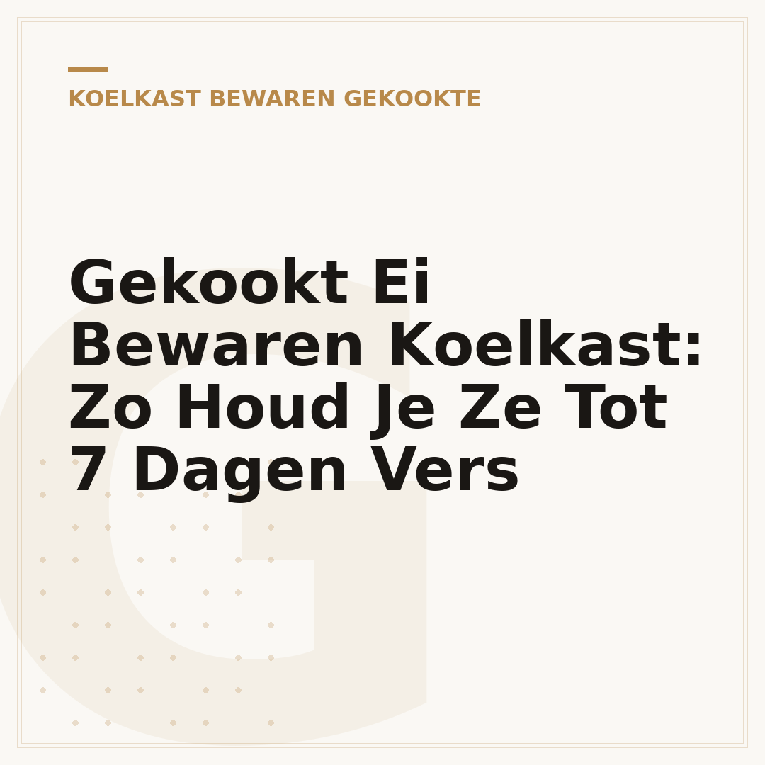 Gekookt Ei Bewaren Koelkast: Zo Houd Je Ze Tot 7 Dagen Vers