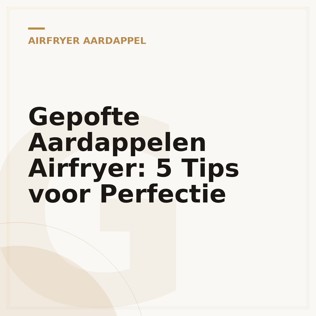 Gepofte Aardappelen Airfryer: 5 Tips voor Perfectie